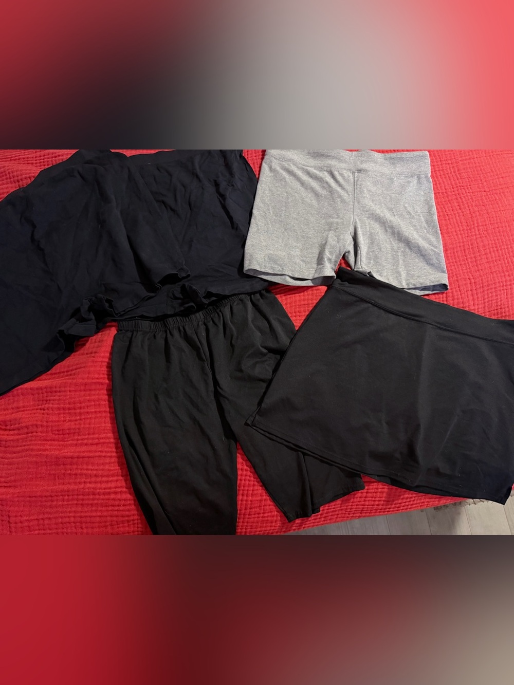 Active Shorts & Bottoms Pack - Black & Gray